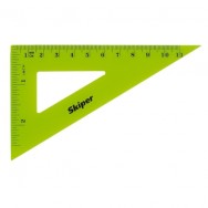 Треугольник пластиковый Olli С-60 60град, 11 см, 2 шкалы, цветной
