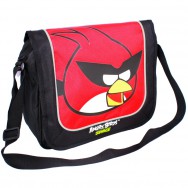 Сумка молодежная CFS AB03863 "Angry Birds" Space ч/плечо, горизонтальная, черный/ красный, 265х320х110