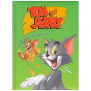 Блокнот в тв. пер. А5  80л CFS TJ02274-04 "Tom and Jerry" зеленый, клетка