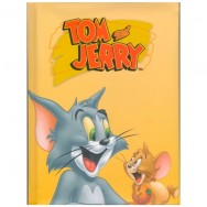 Блокнот в тв. пер. А5  80л CFS TJ02274-05 "Tom and Jerry" желтый, клетка