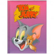 Блокнот в тв. пер. А5  80л CFS TJ02274-12 "Tom and Jerry" сиреневый, клетка