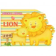 Альбом для наклеек Stickers SJSA027ABCD "Веселые животные" 210х147мм
