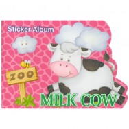 Альбом для наклеек Stickers SJSA028ABCD "Веселые животные" 210х147мм