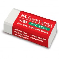 Ластик  Faber Castell 189530 7095-30 белый виниловый, в защитной упаковке