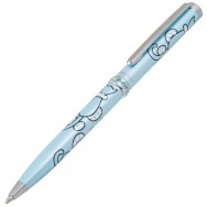 Ручка шариковая Langres "Catch Me" 401019-02 черная, корпус синий с кристаллами, 0,7мм