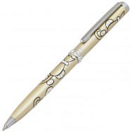 Ручка шариковая Langres "Catch Me" 401019-23 черная, корпус "золото" с кристаллами, 0,7мм