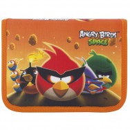 Пенал твердый CFS AB03380 "Angry Birds" одинарный с 2 отворотами, на молнии, 195х130х 30