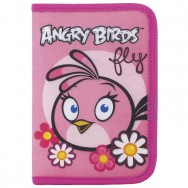 Пенал твердый CFS AB03377 "Angry Birds" одинарный с 1 отворотом, на молнии, 195х130х 30