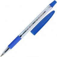 Ручка шариковая Economix 10150-02 Forward синяя, прозрачный корпус, резиновый грип, 0,7мм