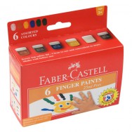 Краски пальчиковые  6 цв. Faber Castell 6 цв х 25 мл, 160006
