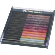 Ручка-кисточка капиллярная Faber Castell PITT® ARTIST PEN 267422 "BRUSH" набор EARTH 12 цветов