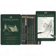 Набор графита Faber-Castell PITT® GRAPHITE 112972 11 предметов, в металлической коробке