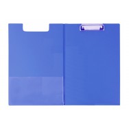 Клипборд-папка A4 Economix 30104-02 синяя, картон, ПВХ покрытие