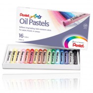 Пастель масляная 16 цветов Pentel Arts Oil Pastels PHN4-16 в картонной коробке