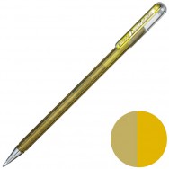 Ручка гелевая Pentel HYBRID DUAL METALLIC "К110-DXX" двухцветная, золото/золото металлик, 1,0мм