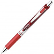 Ручка гелевая Pentel EnerGel "BL77-B" автоматическая, красная, 0,7мм