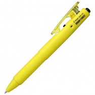 Ручка шариковая Pilot BDW40MWBBL-Y "Down Force" автоматическая, черная, желтый корпус, 0,7мм