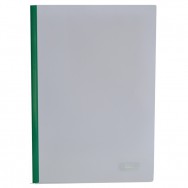 Папка с планкой-прижимом A4 BuroMax 3370-04 2-35л, 6мм, зеленый, пластик 160мкм