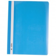 Скоросшиватель пластиковый BuroMax A4 3311-14 голубой, глянцевый