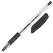 Ручка шариковая Optima 15671-01 "TRIPLEX GRIP" черная, масляная, рез.грип, трехгранный корпус, 0,7мм