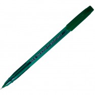 Ручка шариковая BuroMax 8358-01 Silk синяя, масляная, корпус прозрачный, 0.7мм
