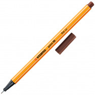 Ручка линер Stabilo point 88/45 brown коричневый, 0,4мм