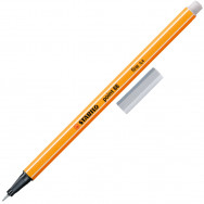 Ручка линер Stabilo point 88/94 light grey светло-серый, 0,4мм