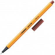 Ручка линер Stabilo point 88/75 sienna коричневый средний, 0,4мм
