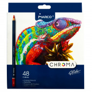 Карандаши  цветные 48 цветов Marco CHROMA шестигранные, 8010-48CB