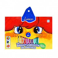 Пастель масляная 36 цветов Marco BRIGHT & SMOOTH 1100OP-36CB в картонной коробке