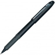 Ручка роллер Uni-ball "Grip" UB-245 черная, резиновый грип, металл. клип, 0,5мм