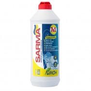 Моющее средство для посуды SARMA 7 в 1 Лимон, гель, антибактериальное, 500мл