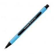Ручка шариковая Schneider Slider Edge F Black черная, трехгранный прорезиненный корпус, 0,7мм, S152001