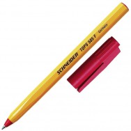 Ручка шариковая Schneider TOPS 505 F красная, желтый корпус, 0,7мм, S150502