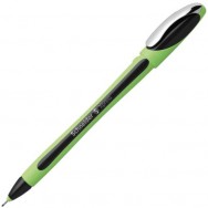 Ручка линер Schneider XPRESS черная, зеленый с черным корпус, 0,8мм, S190001