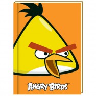 Блокнот в тв. пер. А5  80л CFS AB03270-06"Angry Birds" оранжевый, клетка