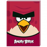 Блокнот в тв. пер. А5  80л CFS AB03270-18 "Angry Birds" бордо, клетка