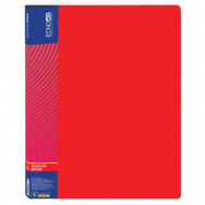 Папка на  30 файлов Economix 30603-03 красная, пластик 600мкм