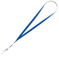 Шнурок с клипом для бейджа BM.5426-02 синий, 460мм длина, 10мм ширина