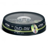 Диск  DVD+RW  TDK 4,7Gb 4x Cake 10 pcs