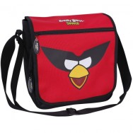 Сумка молодежная CFS AB03864 "Angry Birds" Space ч/плечо, горизонтальная, черный/ красный, 280х280х110