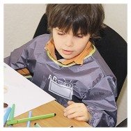 Фартук для детского творчества Economix  61491-10 серый со спинкою
