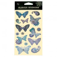 Наклейки  Stickers SCKAACQ028AB "Бабочки" плоские, 95х175мм