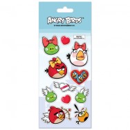 Наклейки  Cool For School AB03262 "Angry Birds" объемные с блестками, 100х180мм