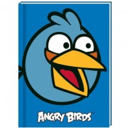 Блокнот в тв. пер. А6  80л CFS AB03271-11 "Angry Birds" голубой, клетка