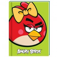 Блокнот в тв. пер. А6  80л CFS AB03271-13 "Angry Birds" салатовый, клетка