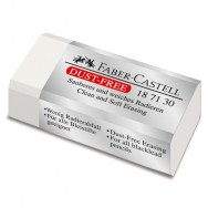 Ластик  Faber Castell 187130 DUST-FREE белый виниловый, в защитной упаковке