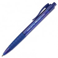 Ручка шариковая Faber Castell SUPER TRI 246051 автоматическая, синяя, 0,5мм