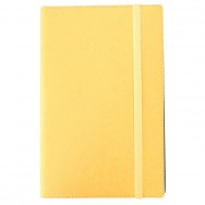Блокнот деловой А5 128л Optima 27105-05 VIVELLA желтый, на резинке, линия
