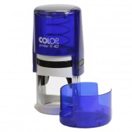 Оснастка для круглой печати Colop Printer R40 диаметр 40 мм, прозрачно-синий корпус (индиго), пластиковая